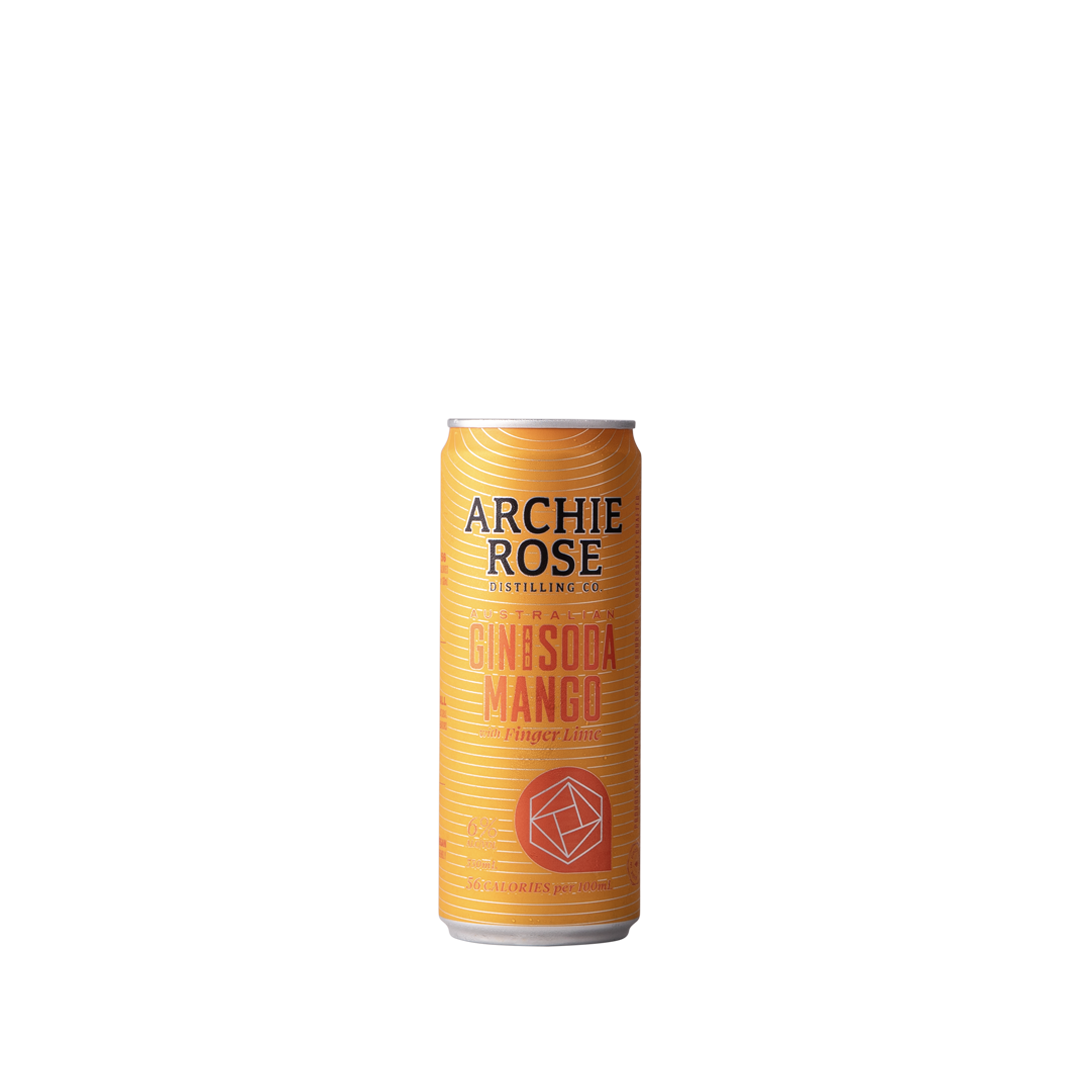 Archie Rose Gin & Mango Soda with Finger Lime 330ml Cans