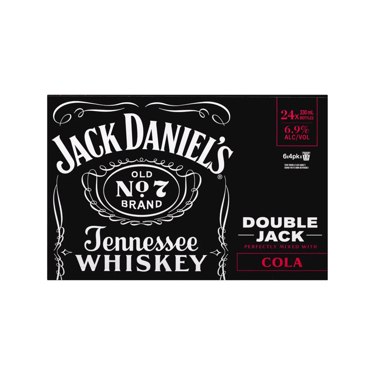 Jack Daniel's Double Jack & Cola Bottles 330mL