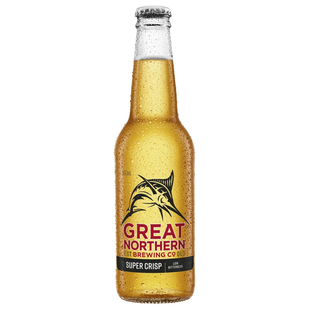 Great Northern beer bottle on a white background