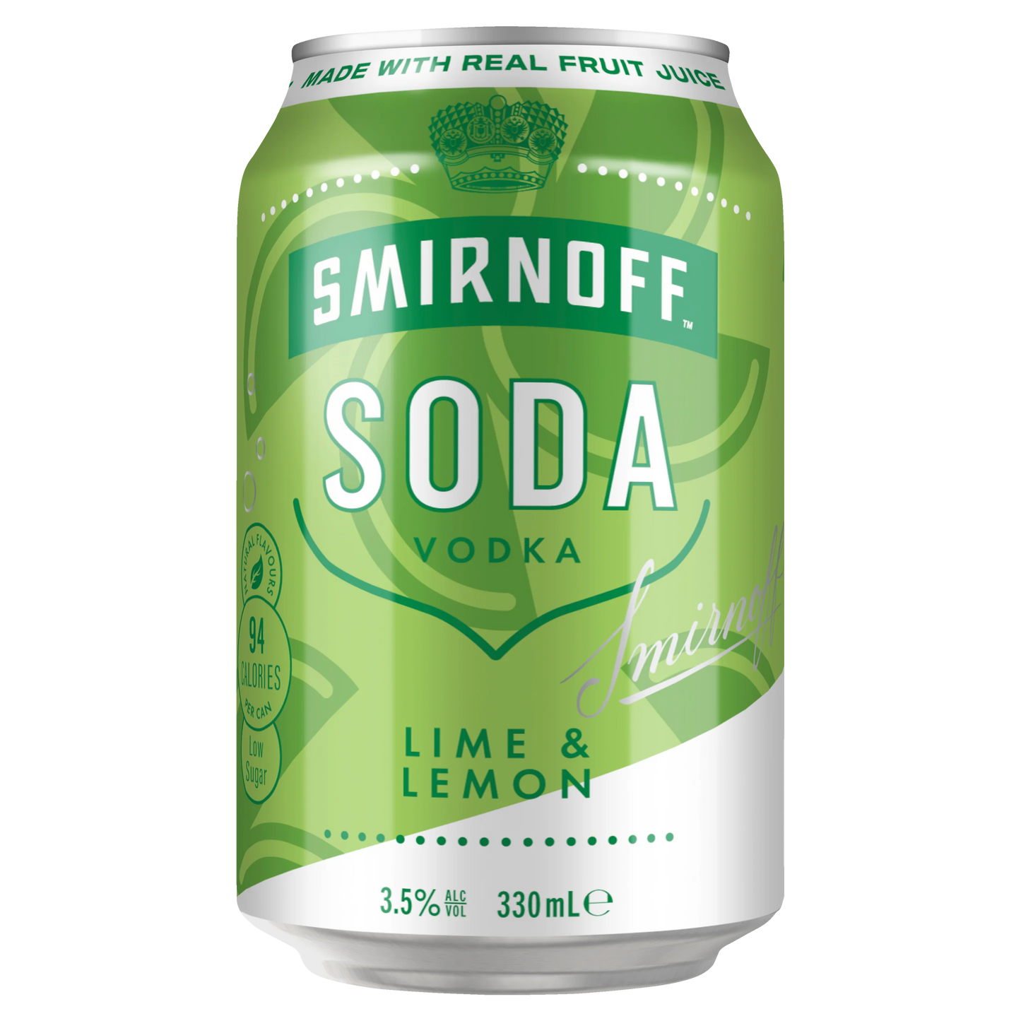Smirnoff Soda Lime & Lemon Can 330 ml