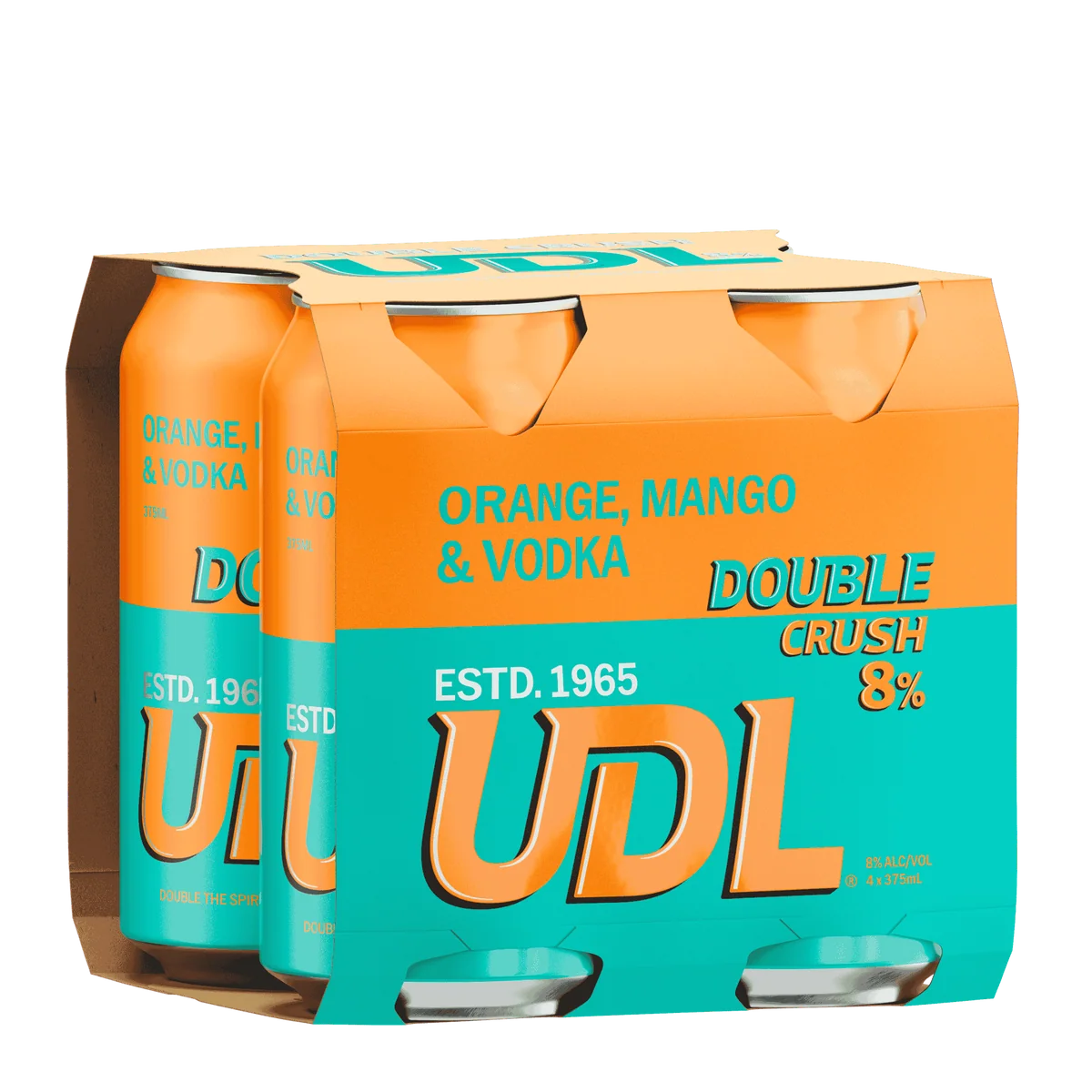 UDL Double Crush Orange & Mango 8% 24 Cans 375ml