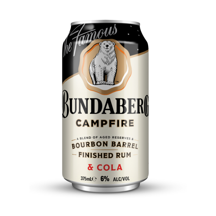 Bundaberg Campfire Bourbon Barrel Finished Rum & Cola 6%