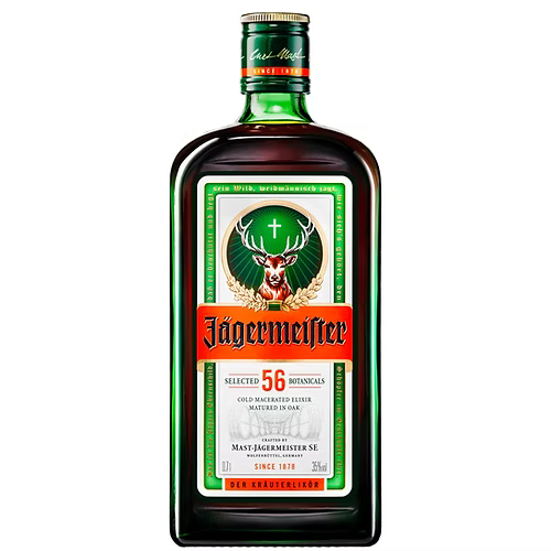 Jägermeister Liqueur 700mL bottle showcasing the signature herbal blend in an elegant green glass container.