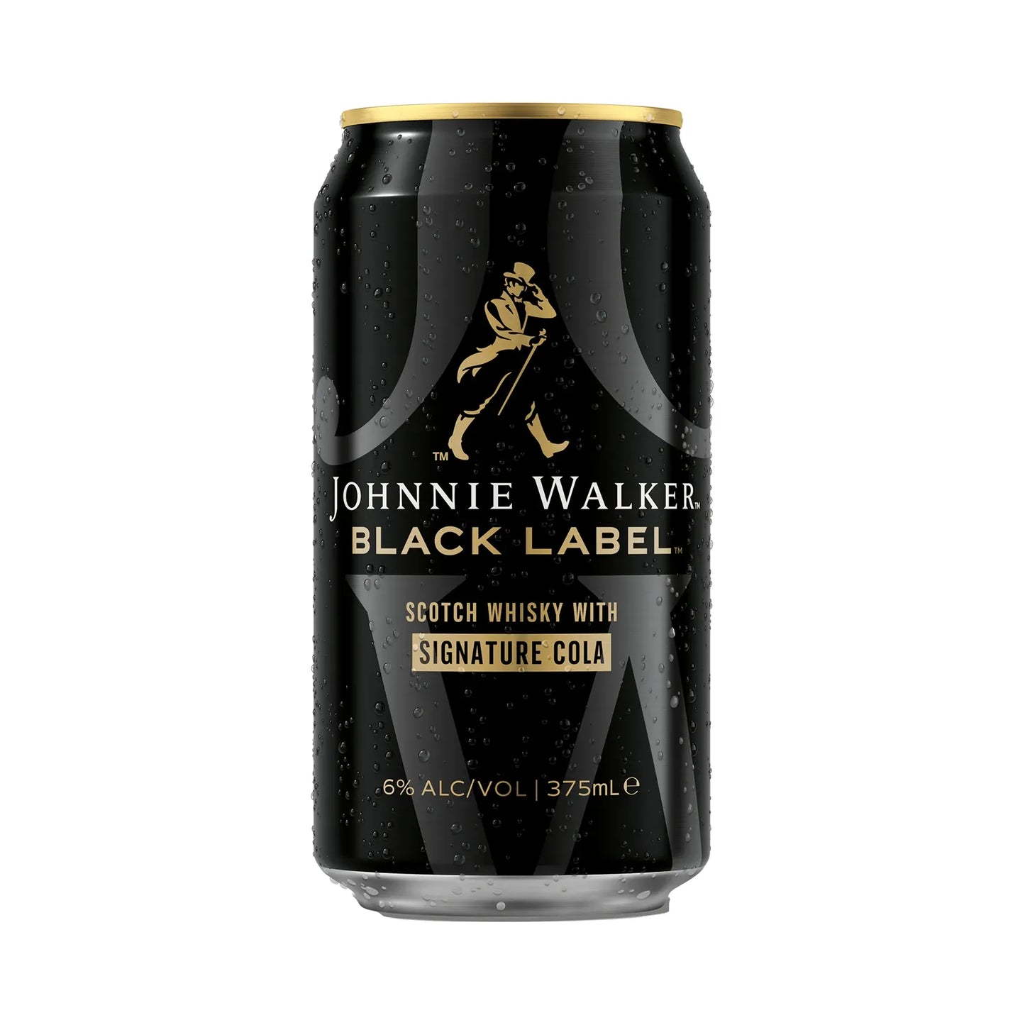 Johnnie Walker Black Label can on a white background