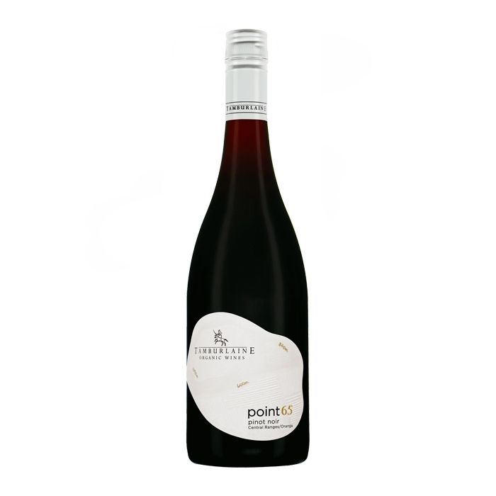 Wine bottle with a white label on a white background