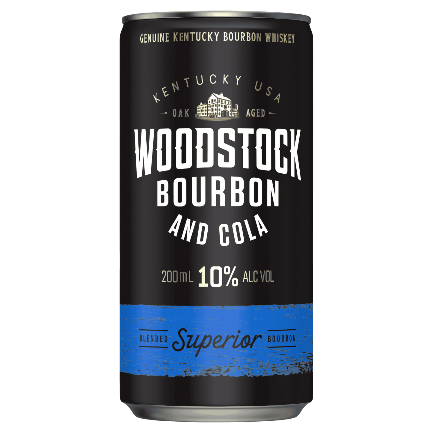 Woodstock Bourbon & Cola 10% 200ml Can