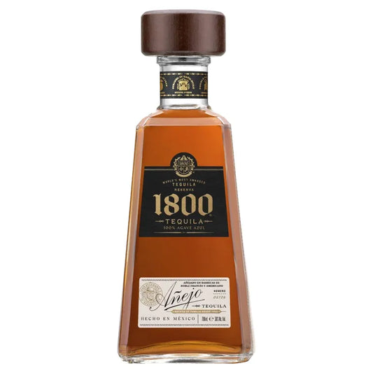 1800 Tequila bottle on a white background
