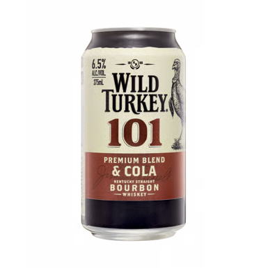 Wild Turkey 101 Bourbon and Cola Can 375mL