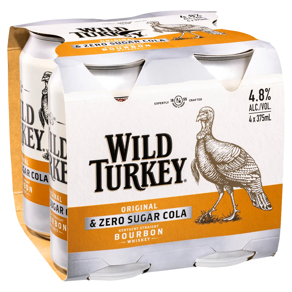Wild Turkey & Zero Cola 4.8% 375mL Cans