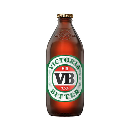 VB Victoria Bitter Mid 3.5% 375ml Stubbies