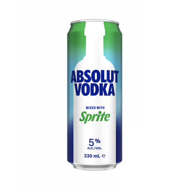 Absolut Vodka Mixed with Sprite Can 330ml
