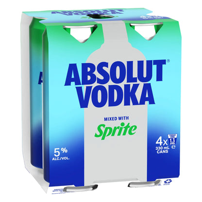 Absolut Vodka Mixed with Sprite Can 330ml