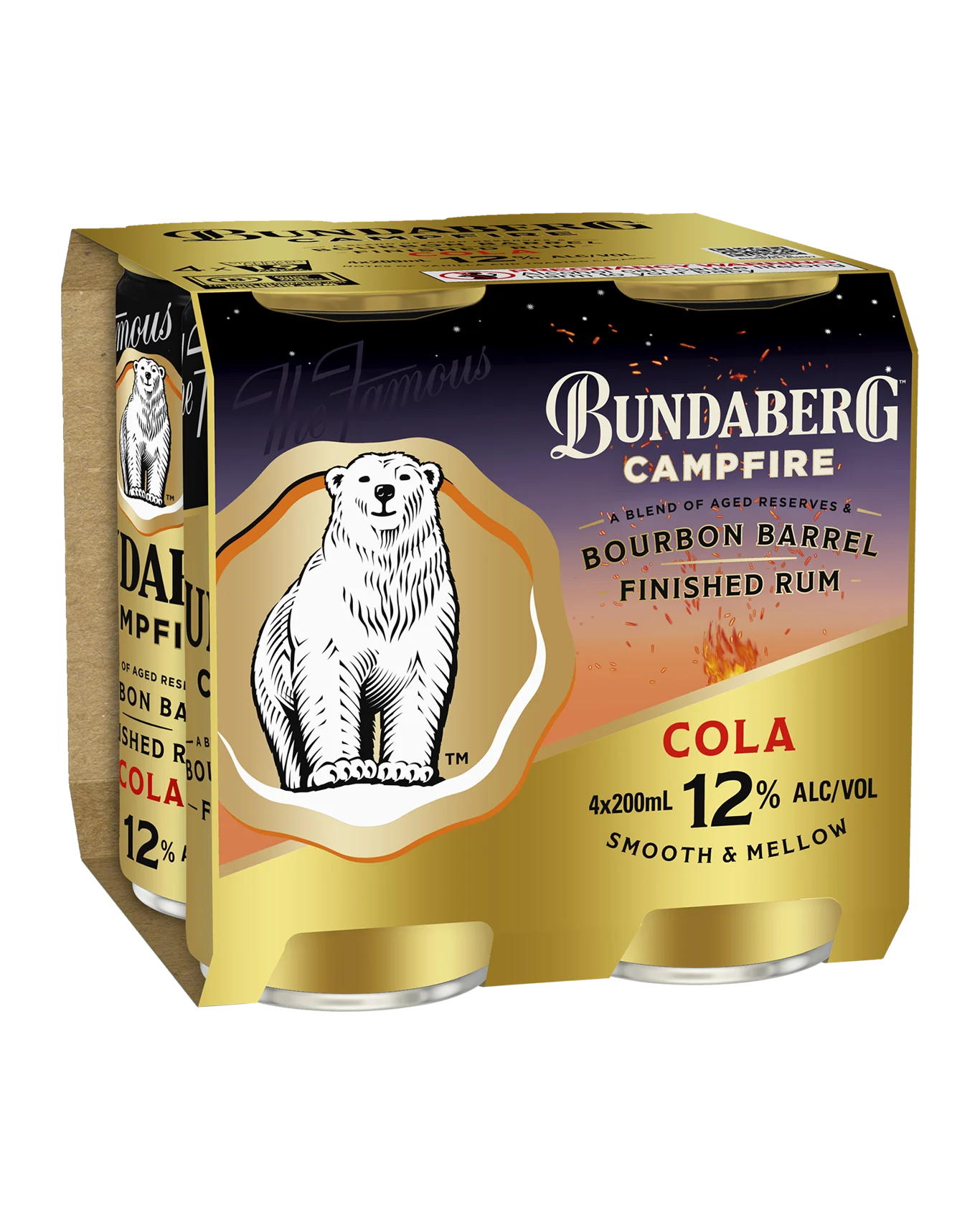 Bundaberg Campfire Rum & Cola 12% 200ML