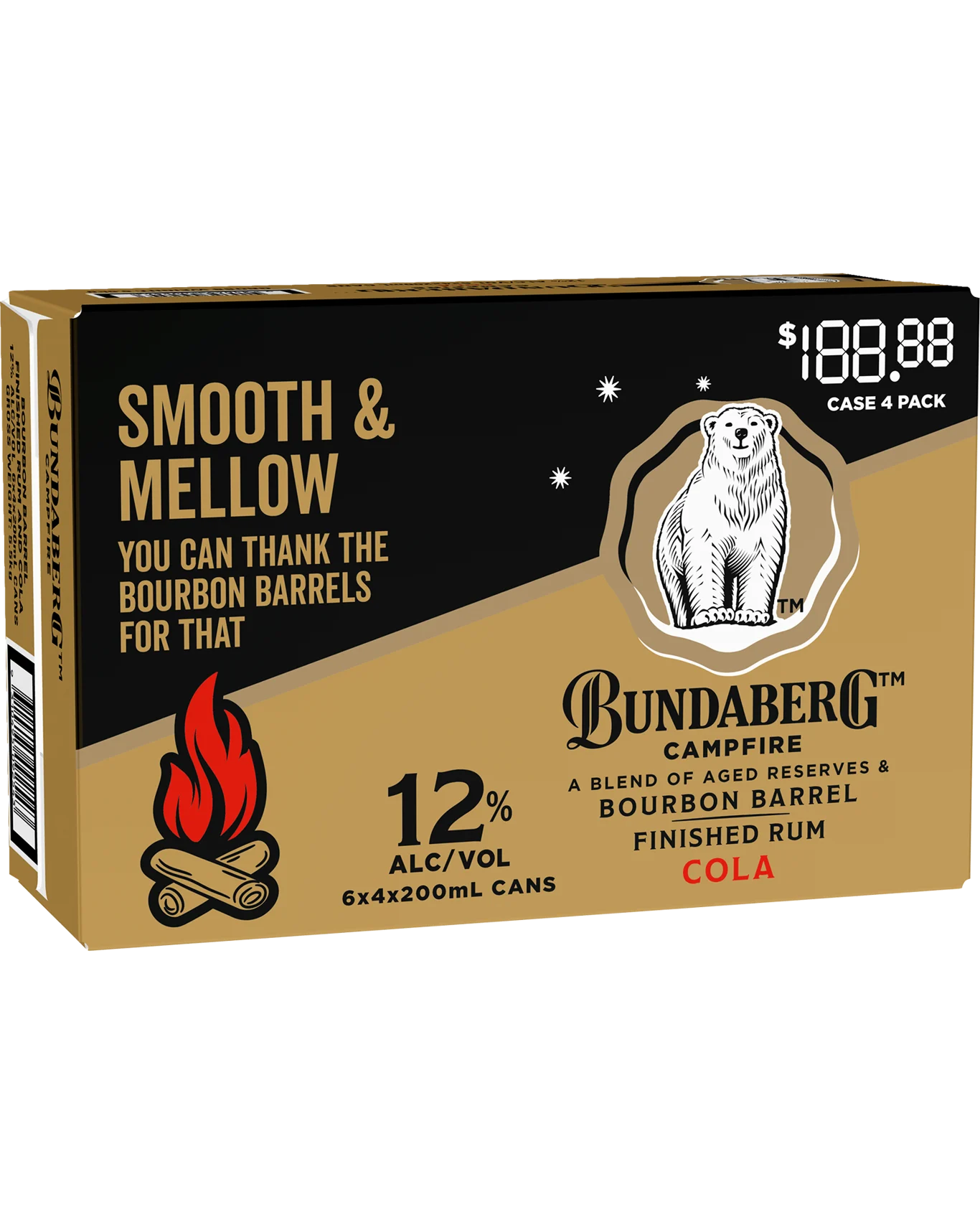 Bundaberg Campfire Rum & Cola 12% 200ML