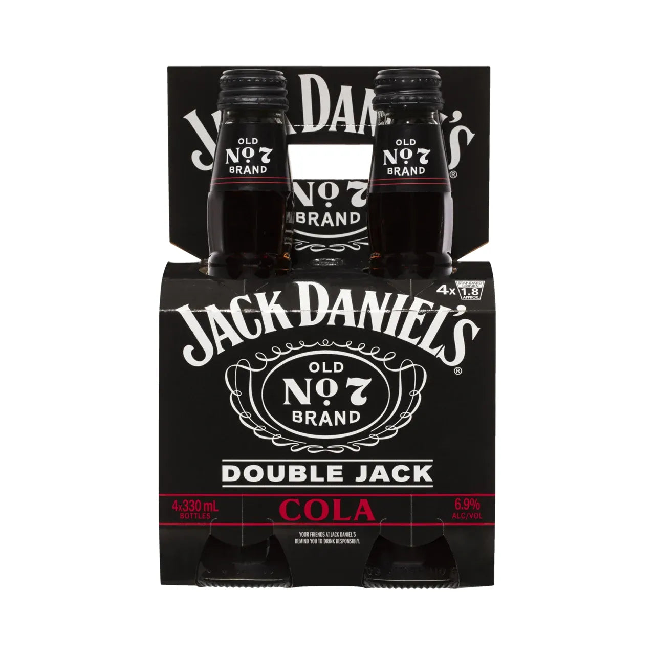 Jack Daniel's Double Jack & Cola Bottles 330mL