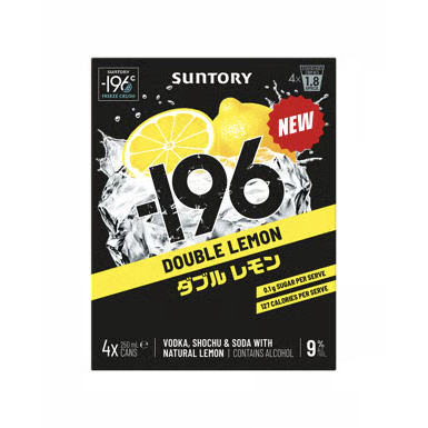 -196 Double Lemon 9% Cans 250mL