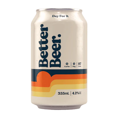Better Beer Zero Carb Lager Cans 355mL