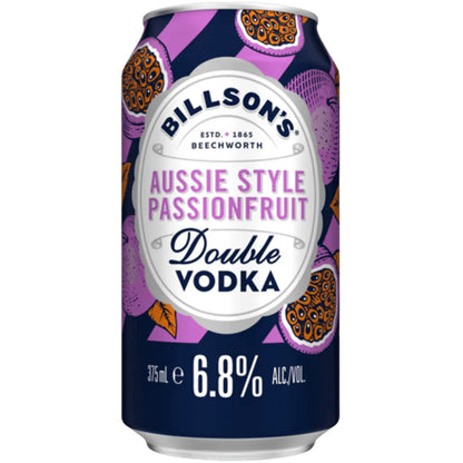 Billson's Double Vodka Passionfruit 6.8% 375mL Can