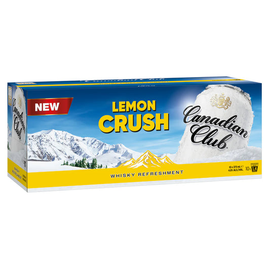 Canadian Club Lemon Crush Can 10 Pack
