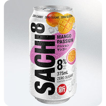 Sachi8 Mango Passion Zero Sugar 375mL Cans