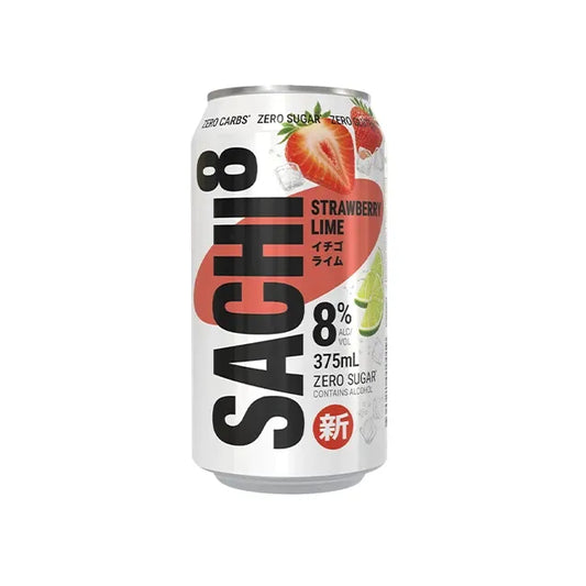 Sachi8 Strawberry Lime Zero Sugar  Cans 375ml