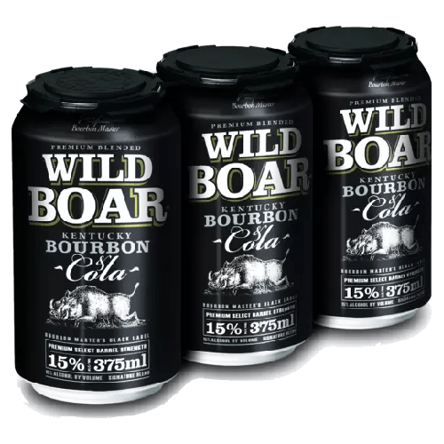 Wild Boar Bourbon & Cola 15% Can 375ml