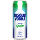 A 330 mL can of Absolut Vodka Mixed With Sprite, featuring a white bottle graphic with green and blue gradients on a white background.