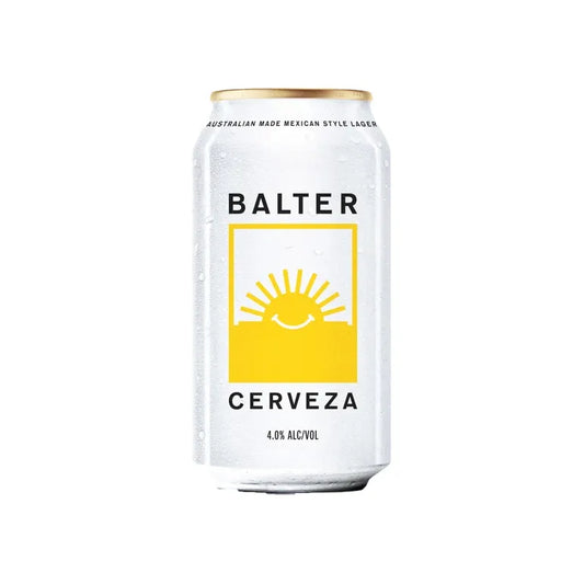 Balter Cerveza can on a white background