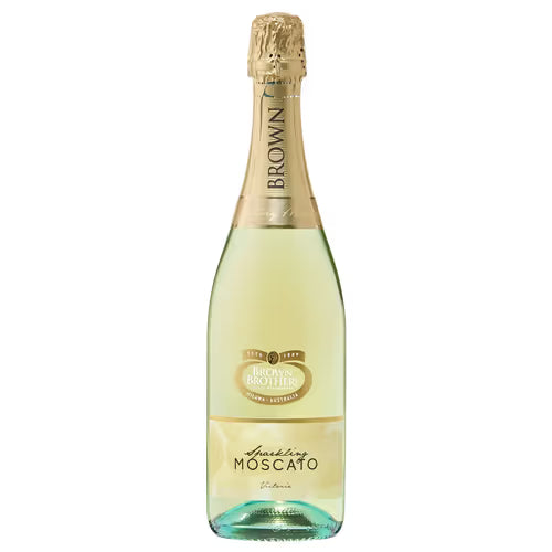 Bottle of Brown Brothers Sparkling Moscato on a white background