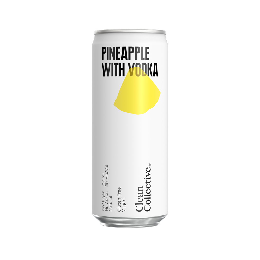 Can of 'Pineapple with Vodka' by Clean Collective on a white background