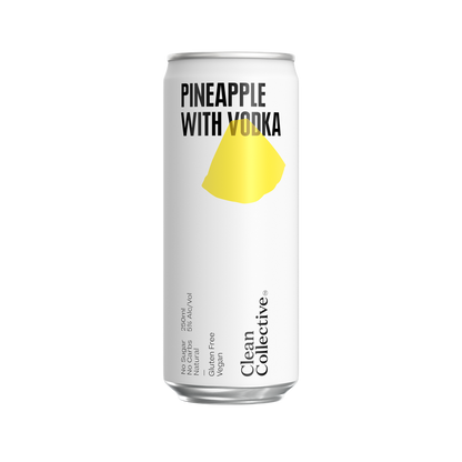 Can of 'Pineapple with Vodka' by Clean Collective on a white background