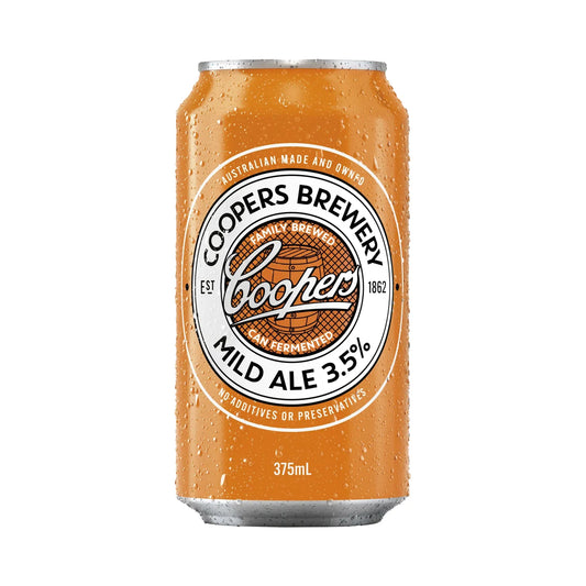 Coopers Brewery Mild Ale can on a white background