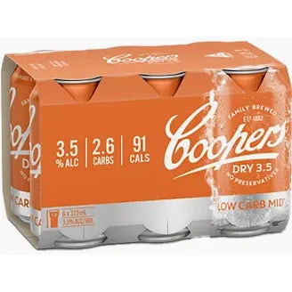 Coopers Dry 3.5% Cans 375mL