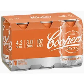 Coopers Dry 3.5% Cans 375mL
