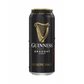 A single can of Guinness Draught Stout beer on a plain white background. The can is black with a gold harp logo and gold and white text.