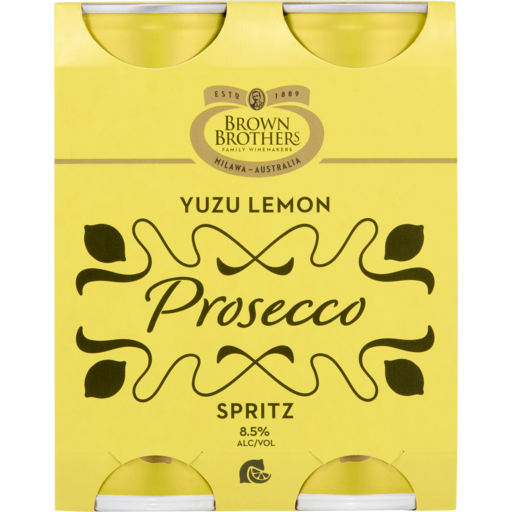 Brown Brothers Prosecco Yuzu Lemon Spritz Can 250ml