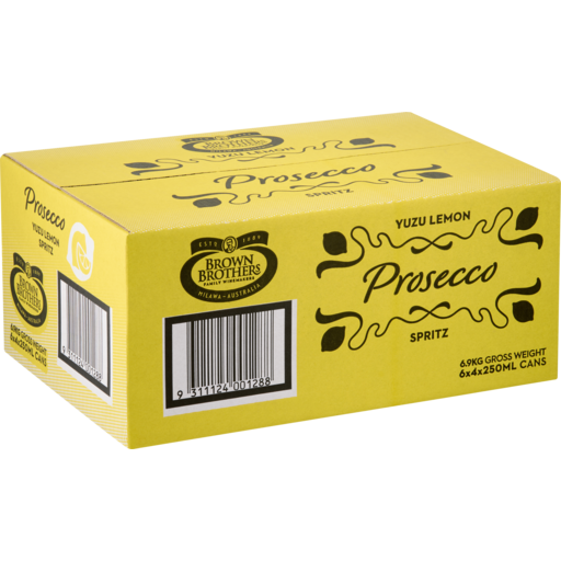 Brown Brothers Prosecco Yuzu Lemon Spritz Can 250ml