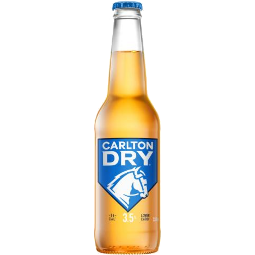 Carlton Dry 3.5% Bottle 330mL