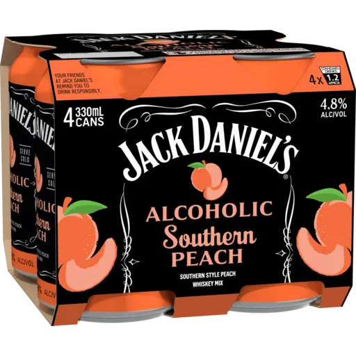 Jack Daniel's Southern Peach 330mL Cans