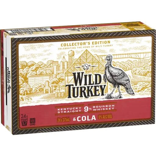 Wild Turkey Heritage 9% Kentucky Straight Bourbon Whiskey & Cola Limited Edition 375mL Cans