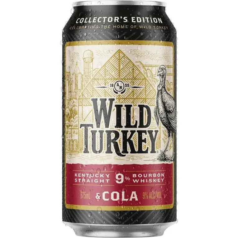 Wild Turkey Heritage 9% Kentucky Straight Bourbon Whiskey & Cola Limited Edition 375mL Cans