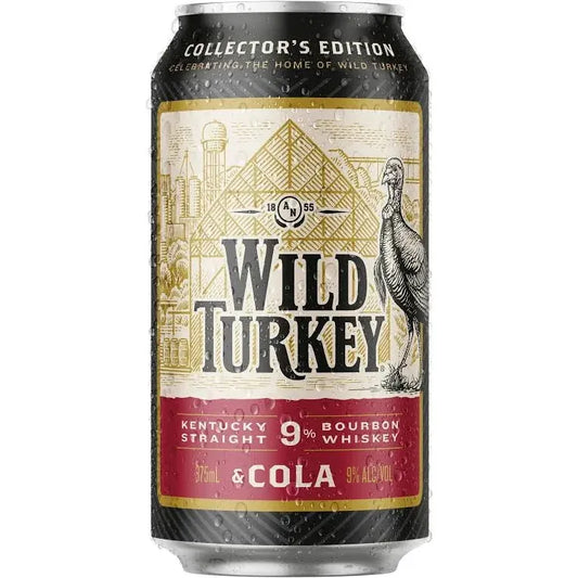 Wild Turkey Heritage 9% Kentucky Straight Bourbon Whiskey & Cola Limited Edition 375mL Cans