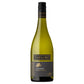 A bottle of Taylors Jaraman Chardonnay white wine, showing the greenish-yellow liquid inside a dark glass bottle with a black and gold label.