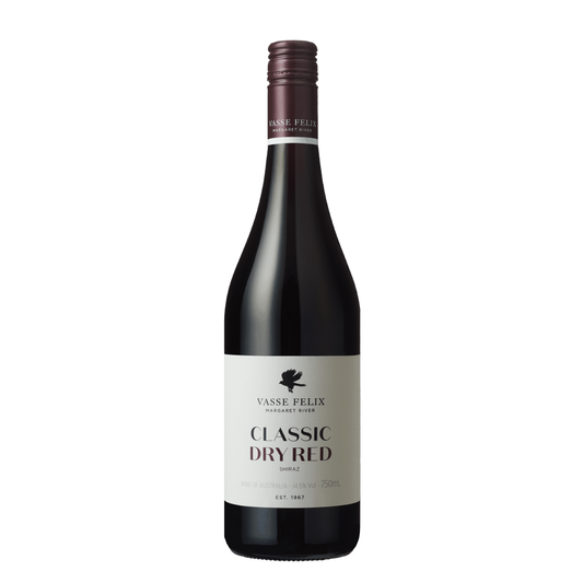 Vasse Felix Classic Dry Red wine bottle on a white background