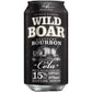 Can of Wild Boar Kentucky Bourbon & Cola on a black background
