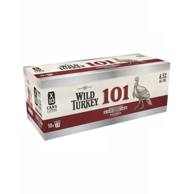Wild Turkey 101 Bourbon & Zero Cola Cans 10 Pack
