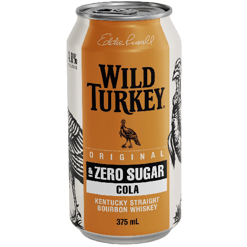 Wild Turkey & Zero Cola 4.8% 375mL Cans