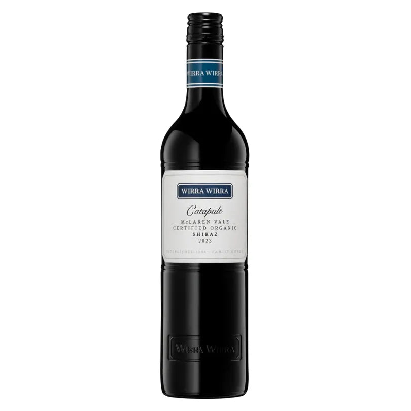 Wine bottle with 'Wirra Wirra' label on a white background