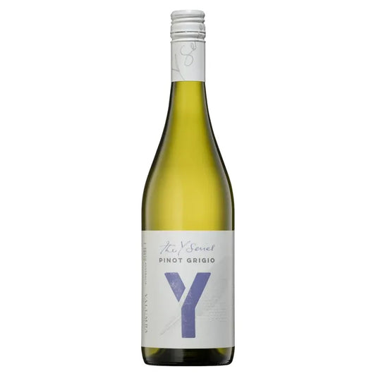 Wine bottle of Yalumba Y Series Pinot Grigio on a white background