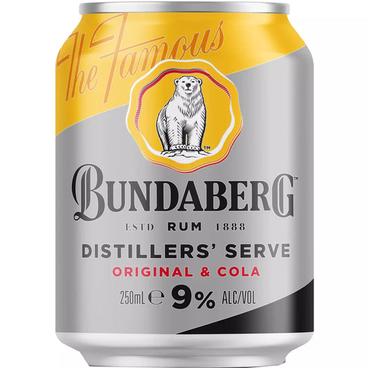 Bundy 9% Distiller`s Reserve Rum & Cola